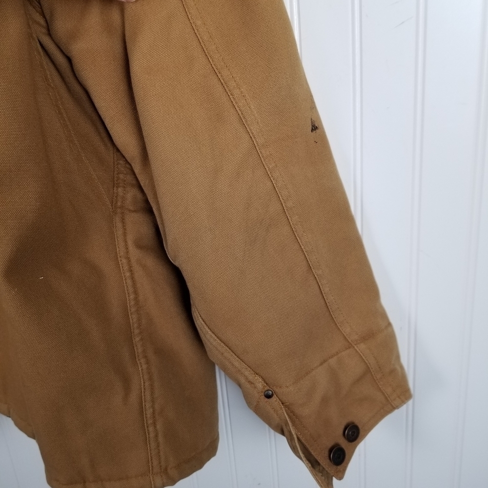 VTG Barn Field Coat Canvas Quilt Lined Made USA XXXL Winter Guide Gear Hunting - Picture 4 of 16